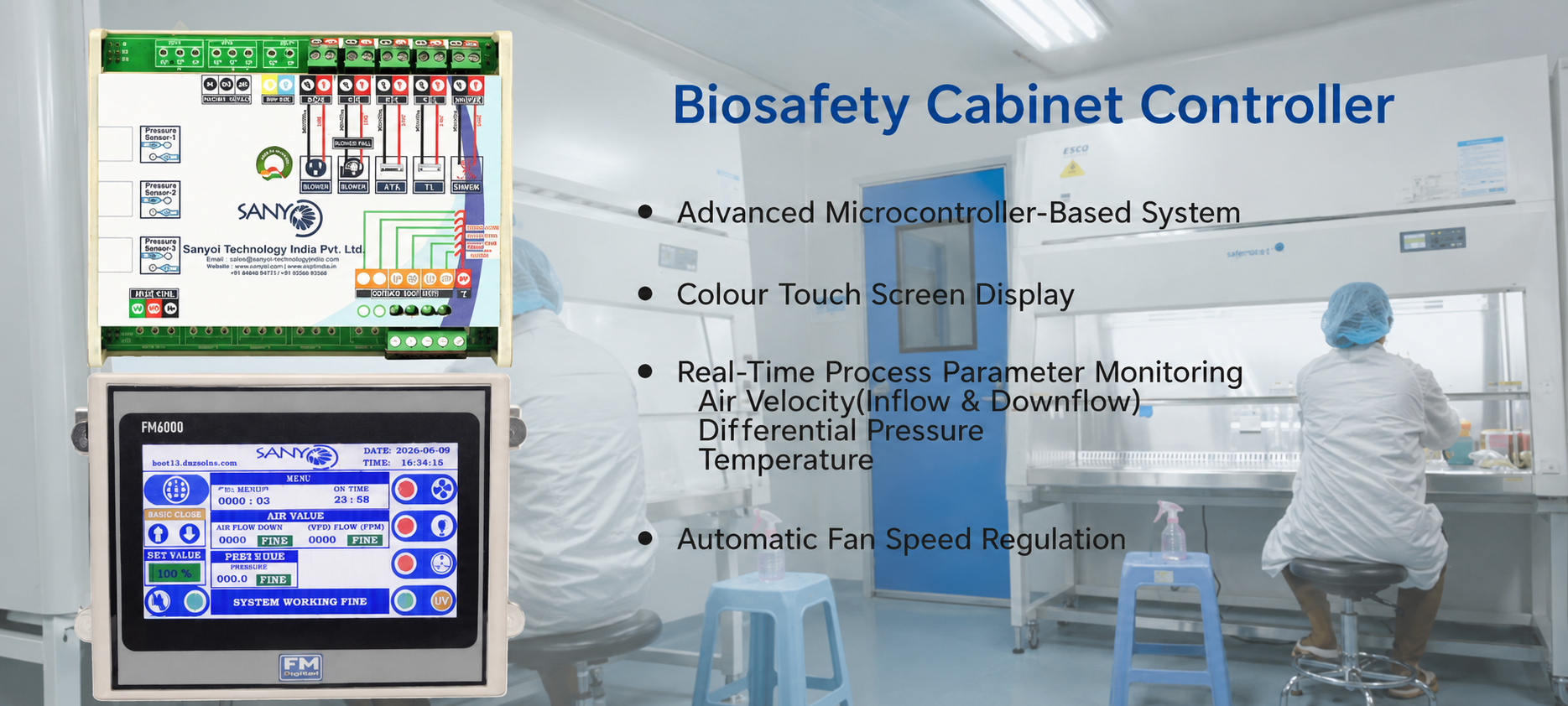 Biosafety Cabinet Controller